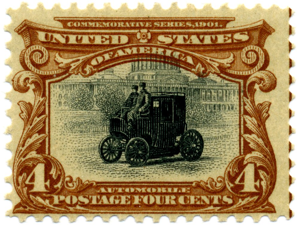 1901 US Pan-American 4c Automobile Invert (Scott 296a) - Siegel March 2012