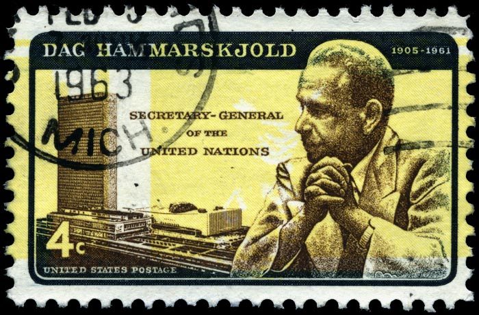 1962 US Dag Hammarskjold Invert (Scott 1203a) - first sale