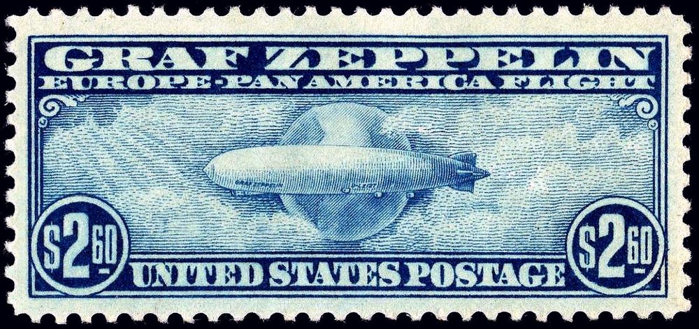 1930 US Graf Zeppelin $2.60 single (Scott C14)